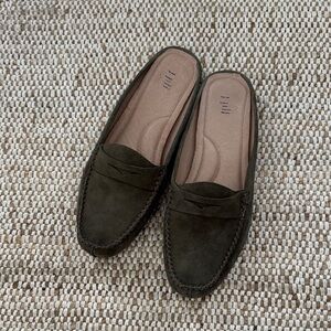 J. Jill Olive Green Mules